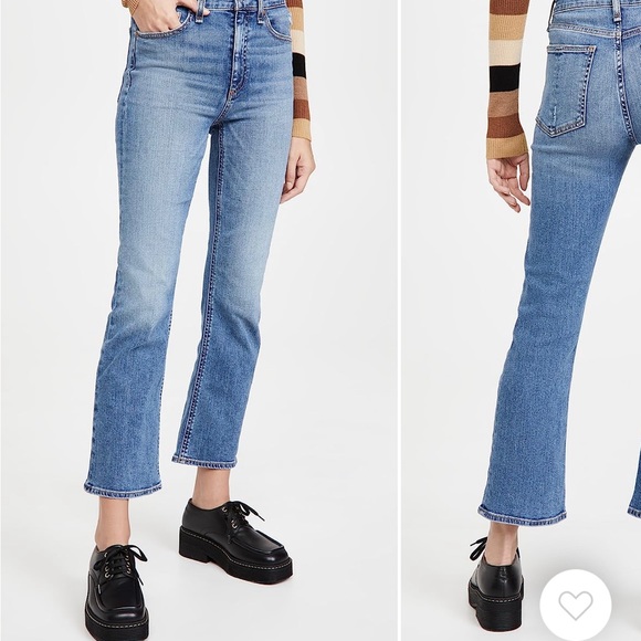 Rag & Bone Nina high rise ankle flare - size 29 - Picture 2 of 6